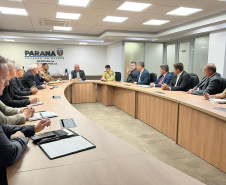 Secretário Hudson se reúne com representantes das associações da PMPR e CBM