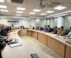 Secretário Hudson se reúne com representantes das associações da PMPR e CBM