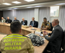 Secretário Hudson se reúne com representantes das associações da PMPR e CBM
