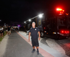 Segurança garante tranquilidade aos veranistas durante os shows do Verão Maior Paraná