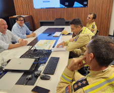  Novo comandante do 8º Grupamento de Bombeiros visita Portos do Paraná 