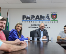 Secretário da segurança recebe deputada Flávia Francischini