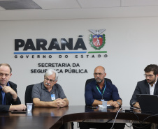 Secretário recebe Deputado Tiago Amaral e prefeitos de Mandaguaçu e Ribeirão do Pinhal 