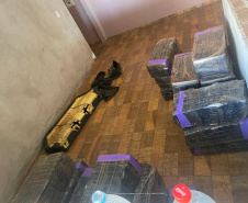 Polícia Militar apreende 1,5 tonelada de droga e munições no Oeste