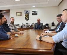 Secretário Hudson recebe membros do Departamento de Segurança da Comunidade Israelita do Paraná