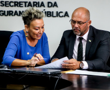 Secretário Hudson recebe a Deputada Estadual Cloara Pinheiro