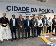 Sesp recebe vereadores da Frente Parlamentar da Ciência, Tecnologia e Inovação para visita de integração em Curitiba