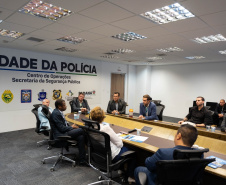 Sesp recebe vereadores da Frente Parlamentar da Ciência, Tecnologia e Inovação para visita de integração em Curitiba
