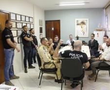 Secretário visita obras e instituições da segurança pública em Ponta Grossa
