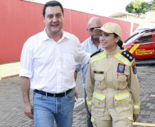 Governador inaugura sede do Corpo de Bombeiros e libera novos investimentos para Ivaiporã