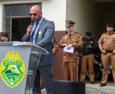 PM homenageia autoridades civis e militares nos dois anos da unidade policial de motocicletas