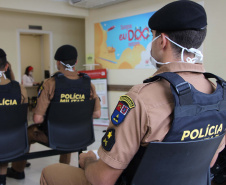 Maio Amarelo: policiais militares doam sangue para conscientizar sobre acidentes no trânsito
