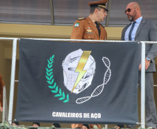 PM homenageia autoridades civis e militares nos dois anos da unidade policial de motocicletas