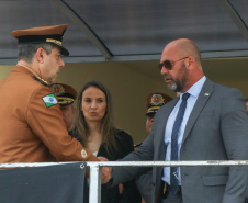 PM homenageia autoridades civis e militares nos dois anos da unidade policial de motocicletas