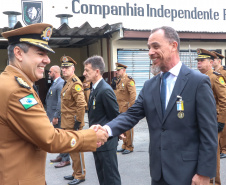 PM homenageia autoridades civis e militares nos dois anos da unidade policial de motocicletas