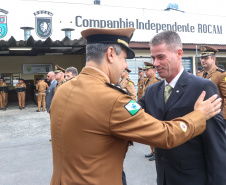 PM homenageia autoridades civis e militares nos dois anos da unidade policial de motocicletas