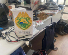 Polícia Militar prende foragido da Justiça e apreende armas e munições em Apucarana