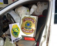  Polícias Militar e Federal apreendem mais de 600 quilos de droga em Guaíra