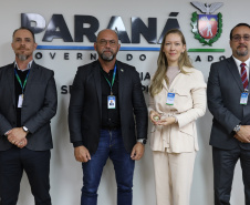 Secretário Hudson recebe representantes da ABIN