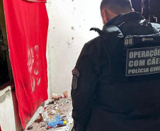 PCPR prende três pessoas em operação contra tráfico de drogas e falsificação de dinheiro