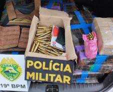  Polícia Militar apreende mais de mil munições de fuzil em São José das Palmeiras, no Oeste