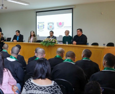 Pessoas privadas de liberdade recebem certificados de curso profissionalizante em Cascavel