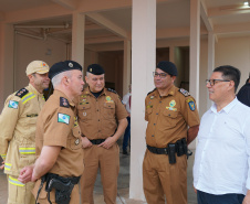 Comandante-geral da Pollícia Militar do Paraná entrega 3 viaturas em Dois Vizinhos 
