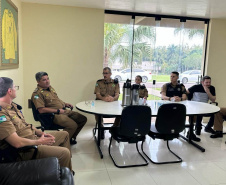Comandante-geral da PMPR entrega viaturas em Santa Terezinha de Itaipu 