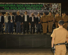 PM completa formatura história com 319 soldados que vão reforçar o Oeste e Sudoeste