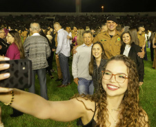 PM completa formatura história com 319 soldados que vão reforçar o Oeste e Sudoeste