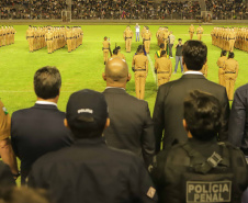 PM completa formatura história com 319 soldados que vão reforçar o Oeste e Sudoeste