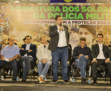 PM completa formatura história com 319 soldados que vão reforçar o Oeste e Sudoeste