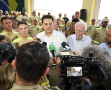 Governador inaugura nova sede do Corpo de Bombeiros de Foz do Iguaçu, a maior do Estado