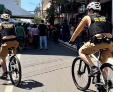 Polícia Militar retoma patrulhamento com bicicletas em Londrina