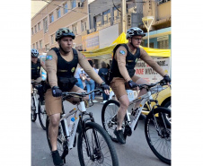 Polícia Militar retoma patrulhamento com bicicletas em Londrina