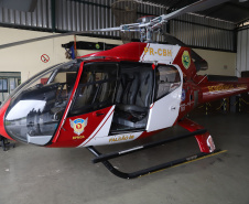 Paraná envia helicóptero para auxiliar atendimento em Santa Catarina