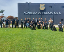 PCPR participa de curso de Cinotecnia Policial em Santa Catarina