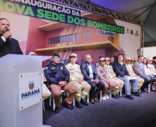 O governador Carlos Massa Ratinho Jr inaugura Nova Sede dos Bombeiros em Colombo.