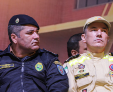 O governador Carlos Massa Ratinho Jr inaugura Nova Sede dos Bombeiros em Colombo.