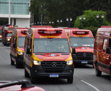 Rádio Vídeos Imagens Editorias Arquivo de Notícias Contato Corpo de Bombeiros do Paraná completa 111 anos de atuação