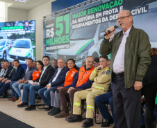 Secretário Hudson participa da entrega de R$ 52 milhões em veículos e equipamentos à Defesa Civil