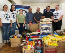 Forças da Segurança Pública se unem em evento que arrecadou 13 toneladas de alimentos