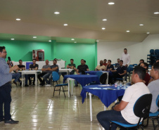 Servidores da Polícia Penal se unem em evento de conscientização contra o câncer de próstata, em Cascavel