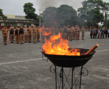 Polícia Militar realiza solenidade alusiva ao Dia da Bandeira Nacional