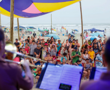 Banda da PM, blues e música brasileira animaram os palcos Sunset no final de semana