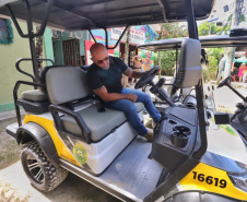 Polícia Militar recebe dois UTVs elétricos para reforço do policiamento na Ilha do Mel