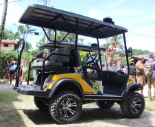 Polícia Militar recebe dois UTVs elétricos para reforço do policiamento na Ilha do Mel