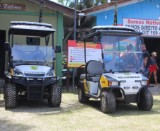 Polícia Militar recebe dois UTVs elétricos para reforço do policiamento na Ilha do Mel