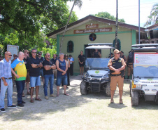 Polícia Militar recebe dois UTVs elétricos para reforço do policiamento na Ilha do Mel