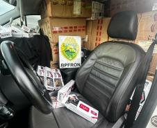 PMPR recupera veículo roubado e apreende cigarros contrabandeados em Rondon-PR
